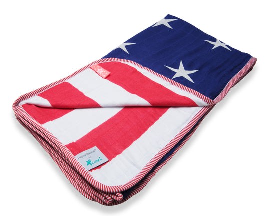 Cuski Happy USA XL Bamboo Blanket