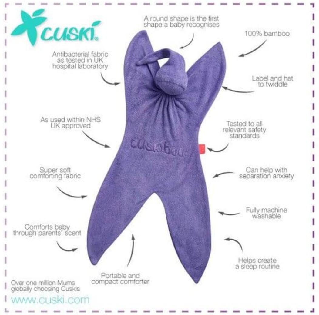 Cuski Baby Comforter Berry Boo