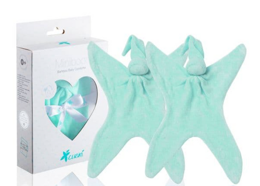 Cuski Premature Baby Bonding Comforter Miniboos 2 pack, Mint