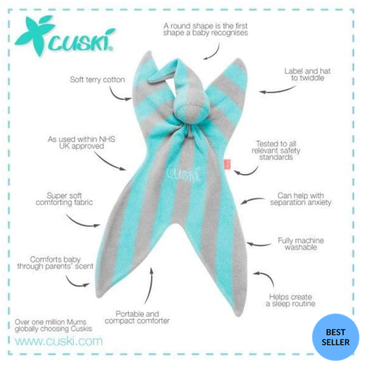 Cuski Baby Comforter Fabby (Cotton-terry)