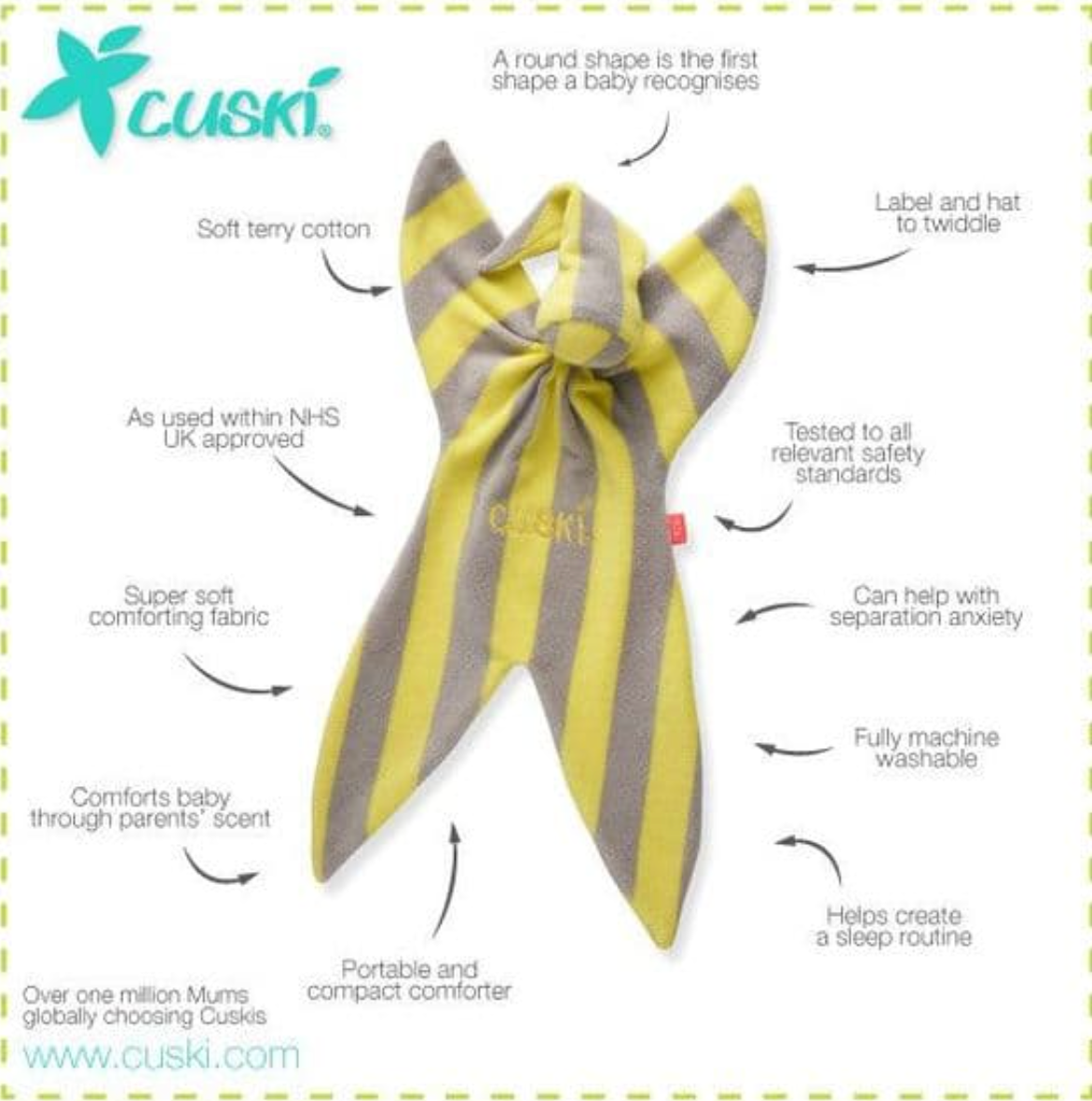 Cuski Baby Comforter Eddie