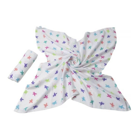 Cuski X 2 Super Soft Bamboo Muslins 90X90 cm For Neonates/ PICU