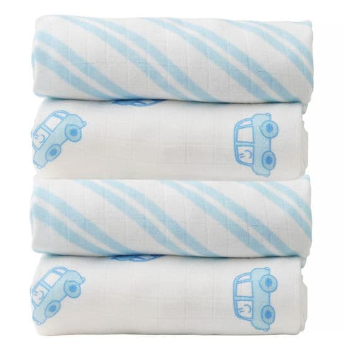 Cuski Mini Bamboo Muslins x 4 ~ London Cabs
