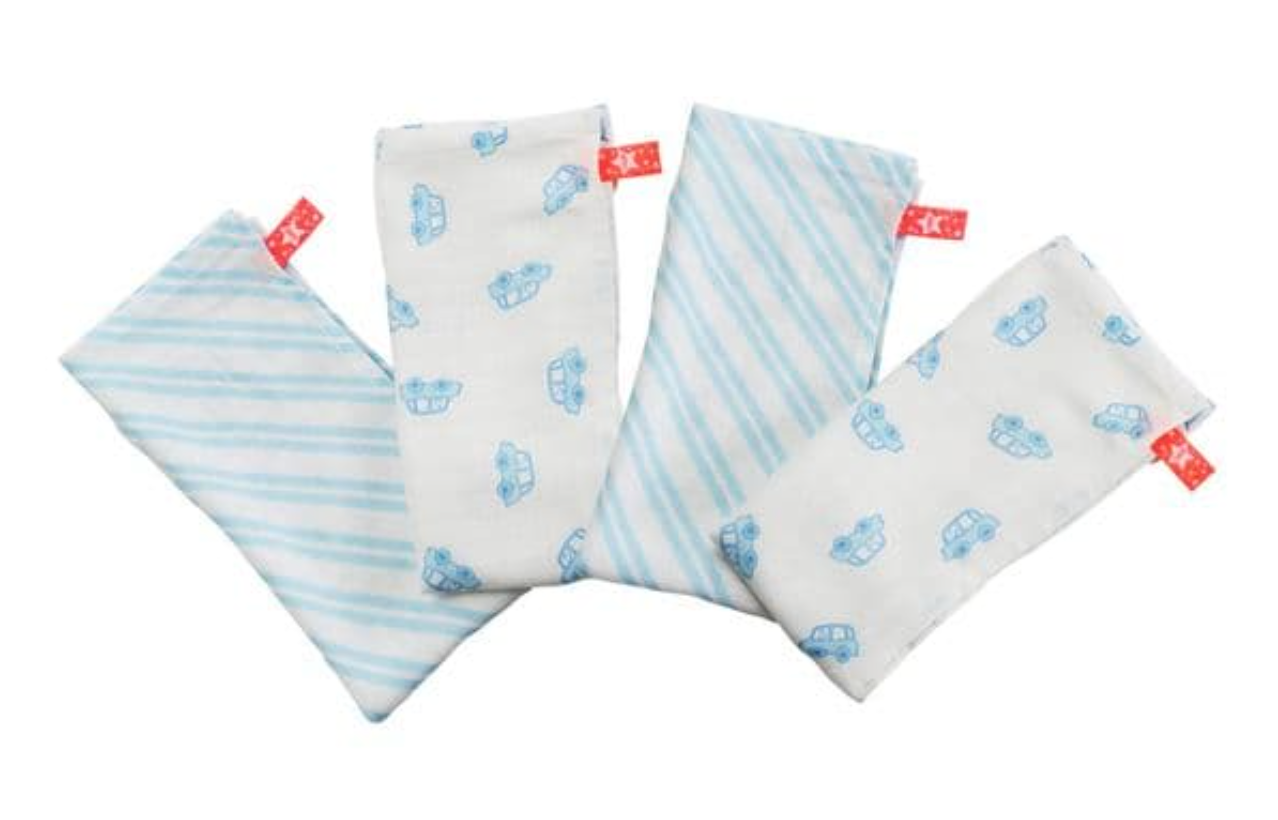 Cuski Mini Bamboo Muslins x 4 ~ London Cabs
