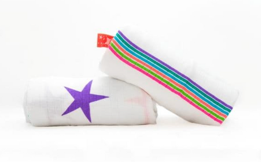 Cuski Rock Stars ~ Set of 2 Bamboo Muslins XL