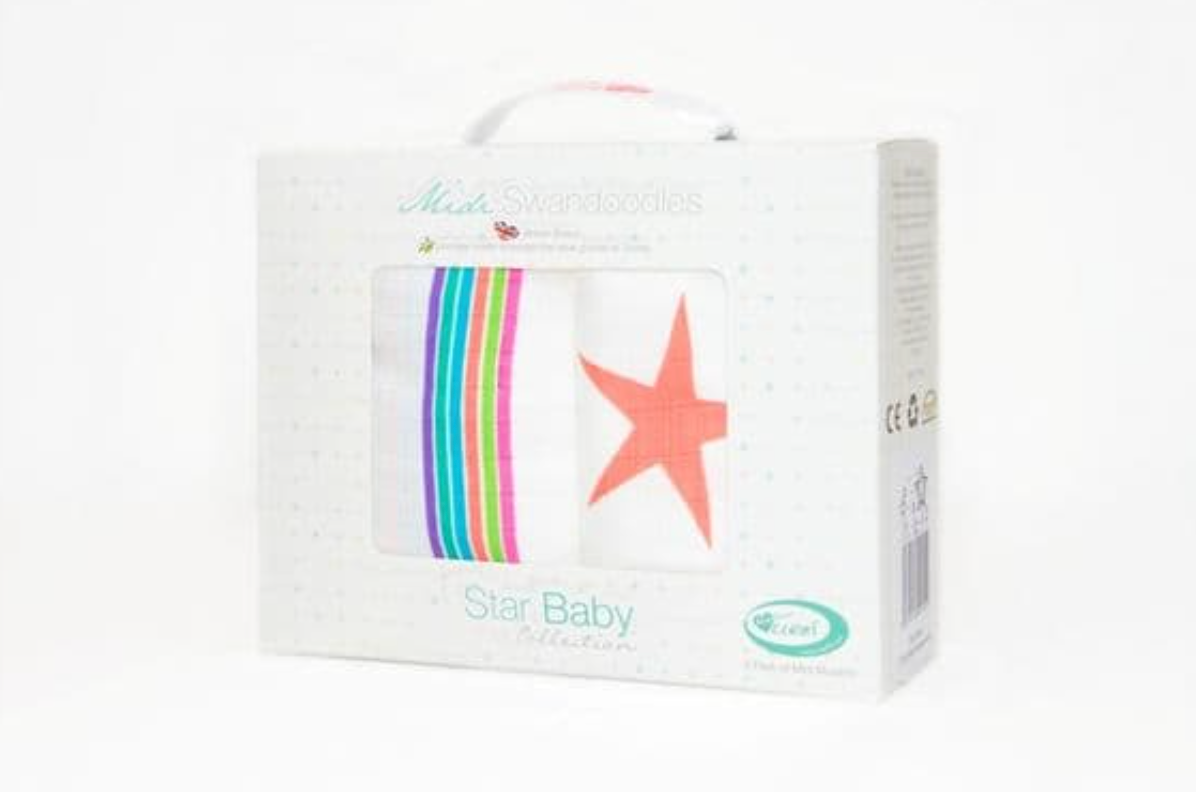 Cuski Rock Stars ~ Set of 2 Bamboo Muslins XL