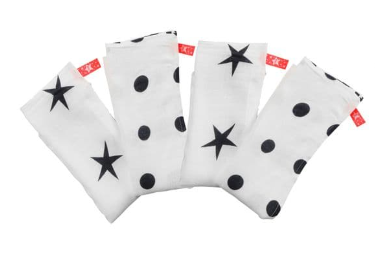 Cuski Mini Bamboo Muslins For Neonates ~ R & G