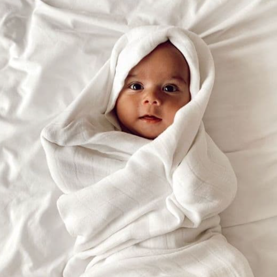 Cuski Great Swandoodle - Bamboo Muslin Blanket Pure White XL